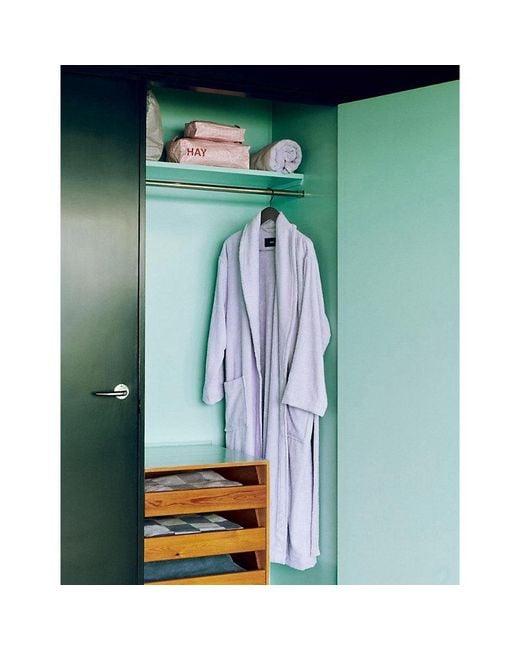 Hay Blue Mono Terry-Cotton Bathrobe