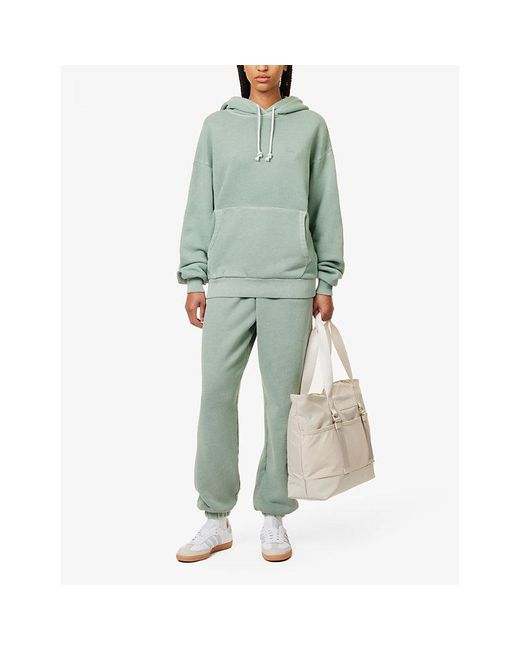 GYMSHARK Green Everywear Comfort Logo-embossed Cotton-jersey Hoody