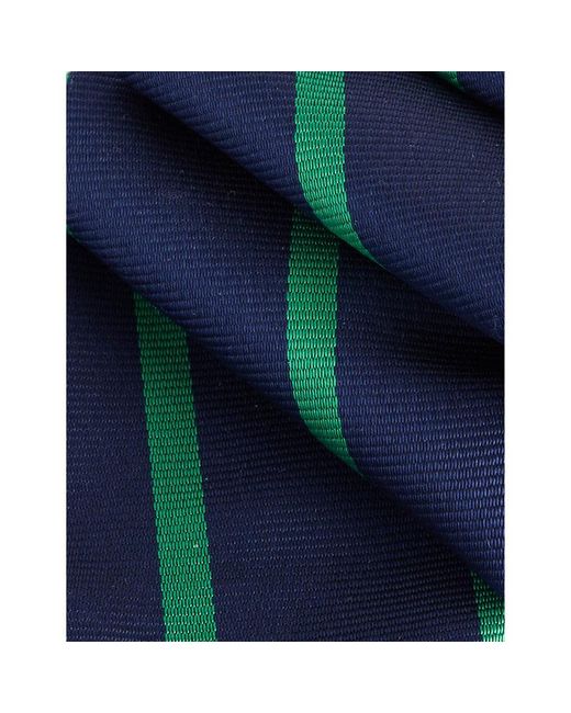 Polo Ralph Lauren Blue Striped Wide-blade Silk Tie for men