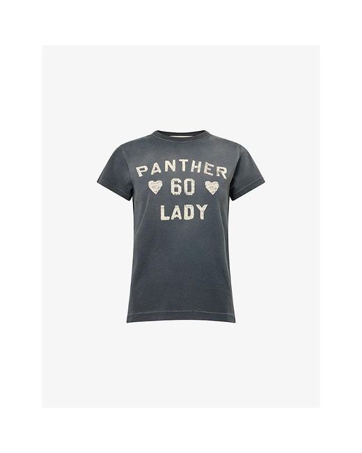 Valentino Blue Printed Short-Sleeves Cotton-Jersey T-Shirt