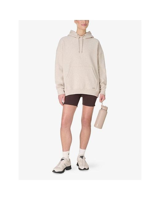 Sweaty Betty Natural Premium Brushed Classic Jersey Hoody