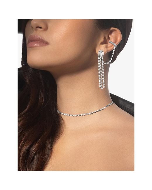 Messika White D-Vibes Small 18Ct And 1Ct Diamond Necklace