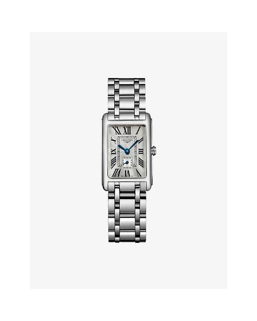 Longines White L5.255.4.71.6 Dolcevita Stainless-Steel Quartz Watch