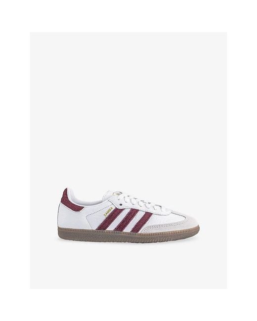 Adidas White Samba Og Leather Trainers for men