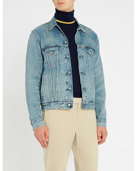 ralph lauren men's denim trucker jacket