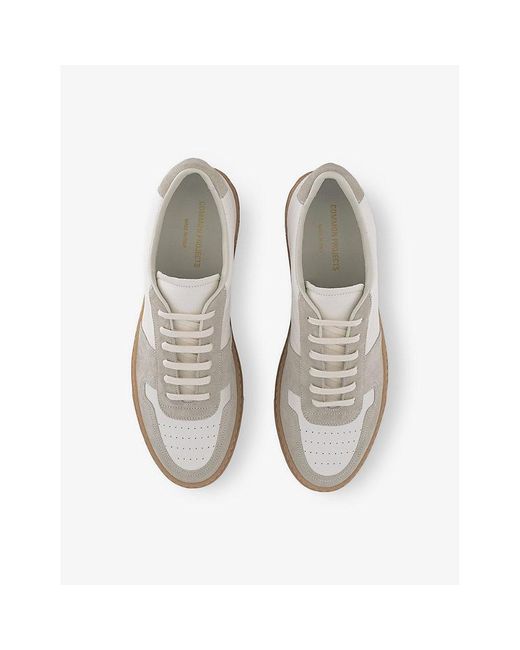 Common Projects White Bball Duo Low-Top Leather And Suede Trainers for men