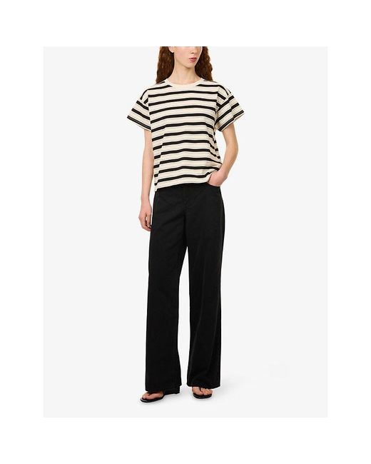 Rag & Bone Blue Cam Straight-Leg Denim Jeans