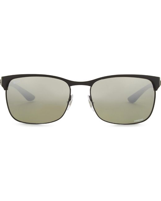 Ray-Ban Black Rb8319 Rectangle-frame Sunglasses