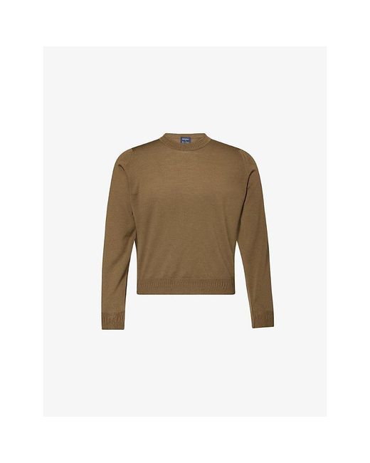 John Smedley Green X Bill Nighy Crew-Neck Merino Wool Jumper for men