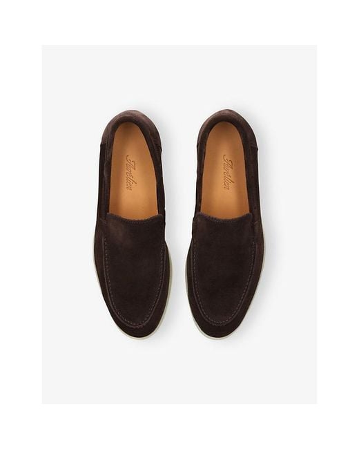 Aurélien Black Yacht Suede Loafers