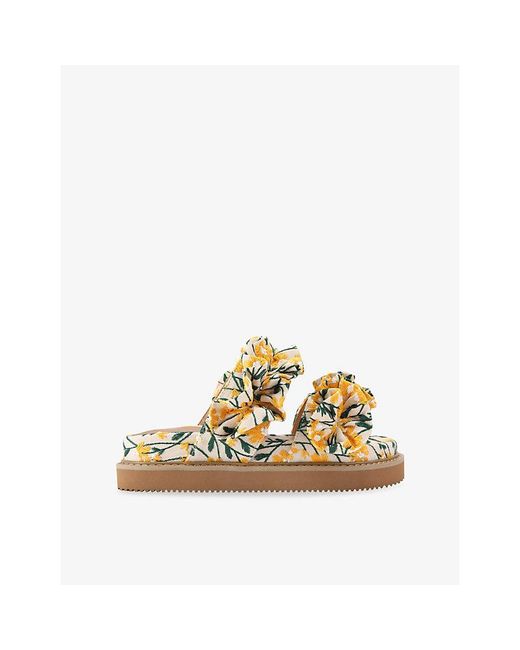 KG by Kurt Geiger Metallic Sunshine Woven Sandals