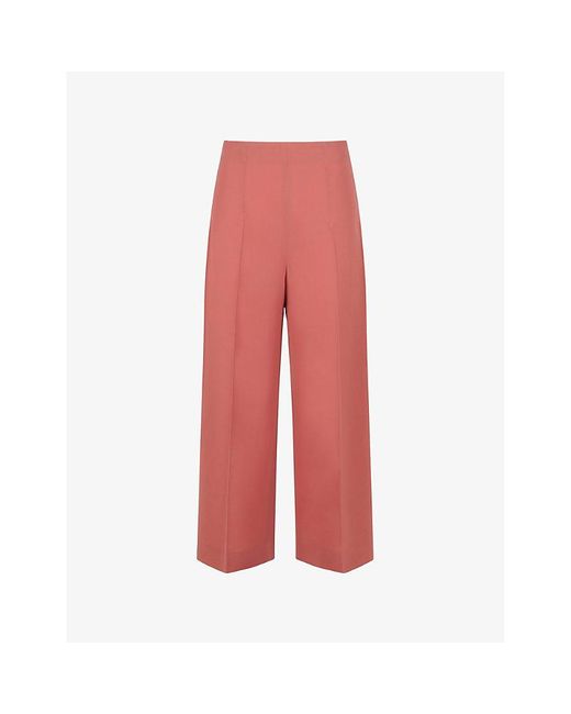 Marni Flared-Leg Cropped Wool Trousers
