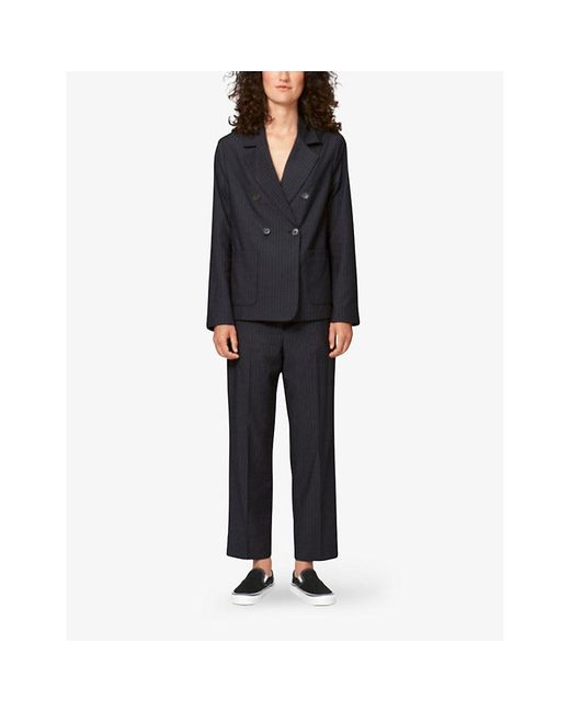 Nué Notes Black Baltharzar Tailored Mid-rise Stretch-woven Trousers