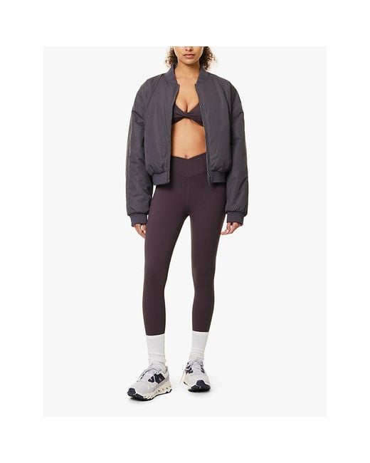 WE Are Tala Purple Dayflex High-Rise Slim-Fit Recycled-Nylon Blend Jersey Leggings