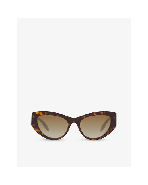 Alexander McQueen Multicolor Am0377s Cat-eye Frame Acetate Sunglasses