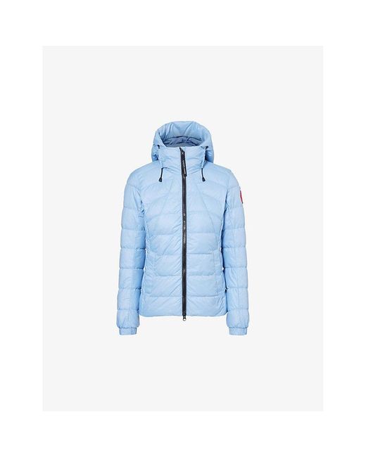 Canada Goose Blue Abbott Brand-patch Shell-down Jacket
