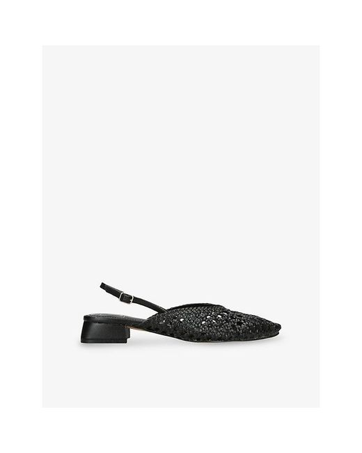 Dolce Vita Black Birdie Leather Slingbacks