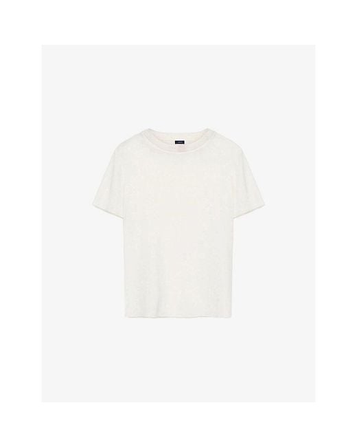 Joseph White Rubin Short-Sleeved Silk Top