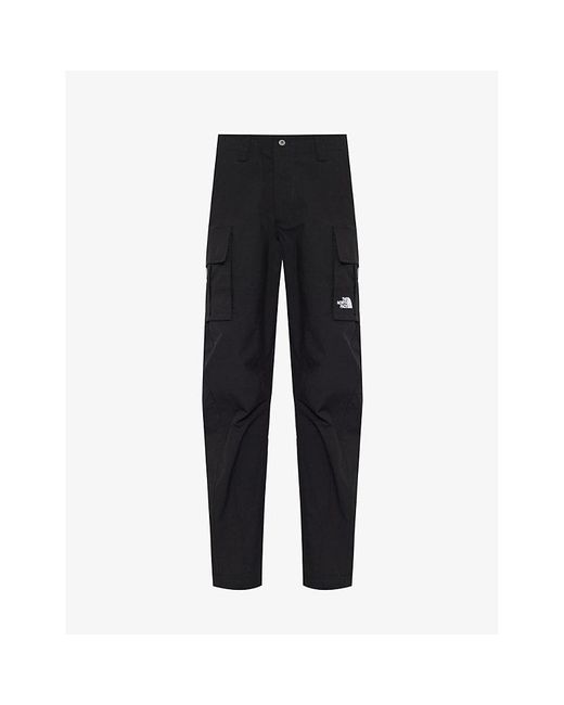 The North Face Black Anticline Brand-embroidered Cotton-blend Cargo Trousers for men