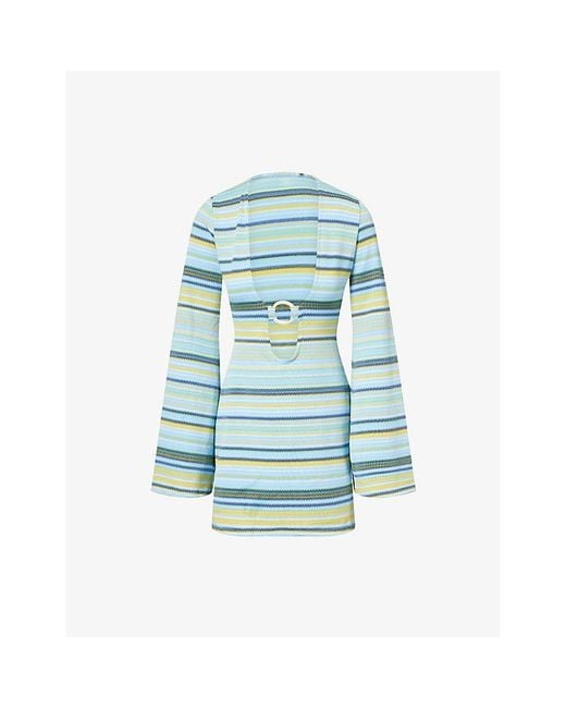 Cheap Monday Blue Montego Stripe Mini Dress