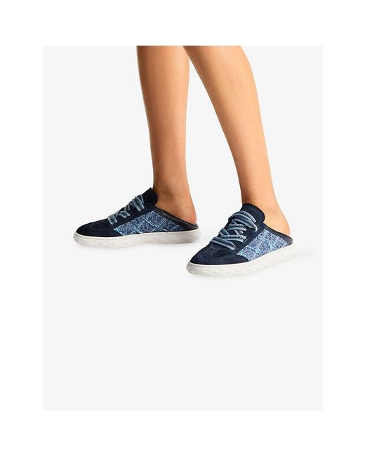 Jimmy Choo Blue Diamond Light Flex Leather Trainers