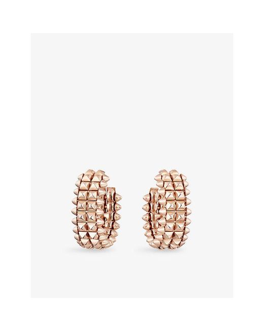 Cartier White Clash De 18Ct Rose- Hoop Earrings