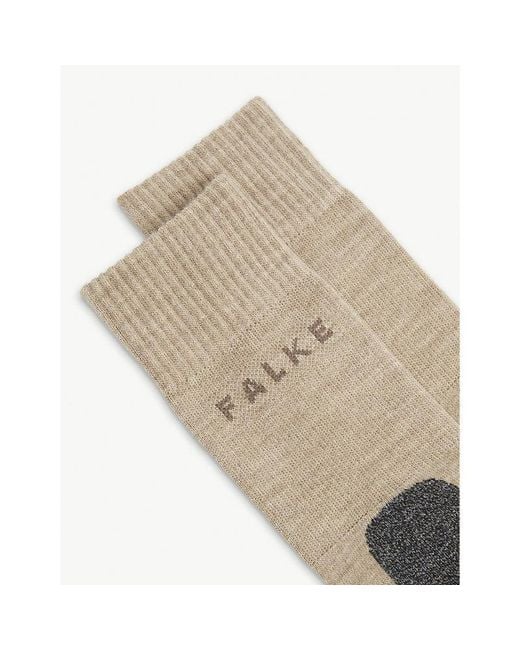 Falke White Tk2 Trek Woven Ankle Socks