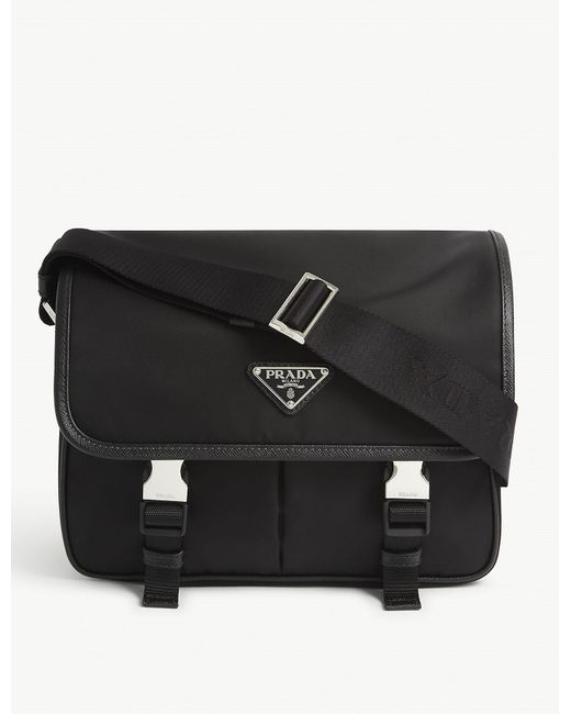 Prada Black Crossbody Messenger Bag for men