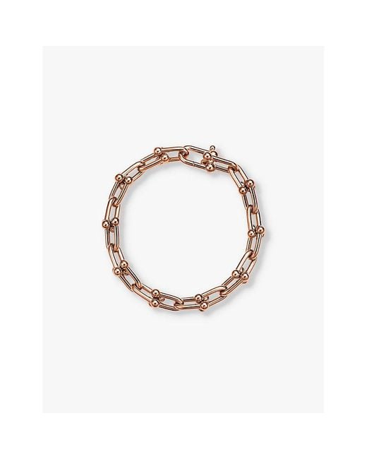 Tiffany & Co Metallic Tiffany Hardwear Medium Link 18Ct Rose- Bracelet