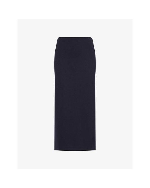 Max Mara Blue Scuba Pencil Skirt