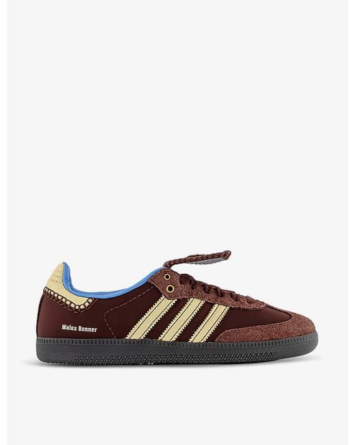 Adidas Brown X Wales Bonner Samba Woven Low-top Trainers