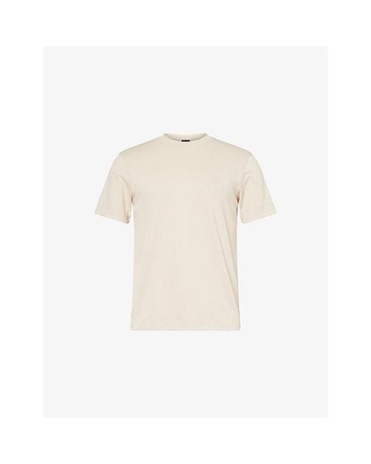 Emporio Armani Natural Eagle Logo Cotton T-Shirt for men