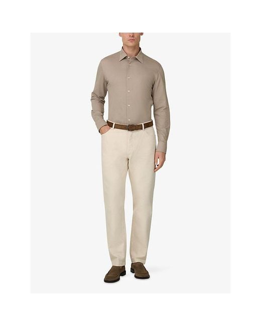 Boggi Natural Straight-Leg Regular-Fit Jeans for men