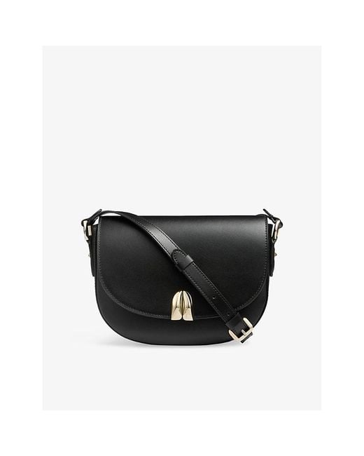 L.K.Bennett Black Jodie Leather Cross Body Bag