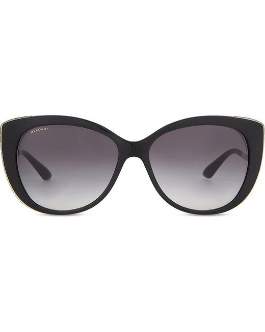 BVLGARI Gray Bv8178 Cat Eye-frame Sunglasses