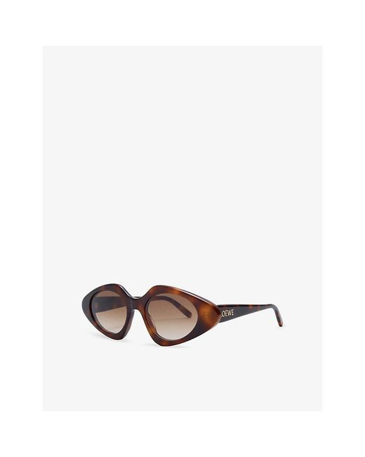 Loewe Brown Triangle Slim Acetate Sunglasses