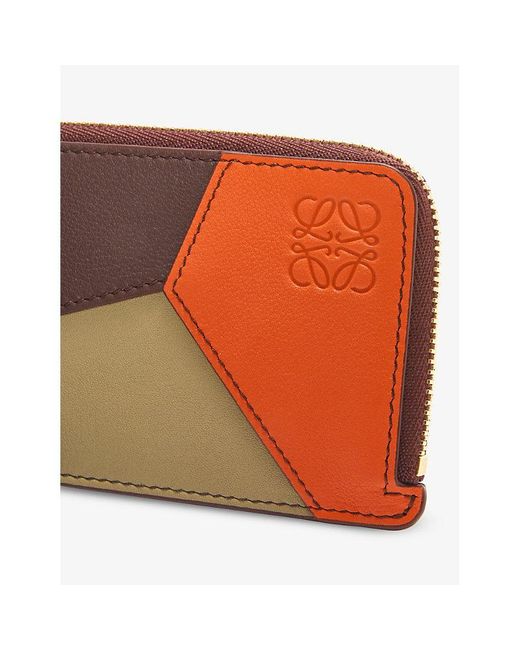 Loewe White Puzzle Leather Card Holder
