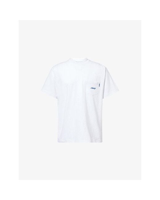 AWAKE NY White Relaxed-Fit Crewneck Cotton-Jersey T-Shirt for men