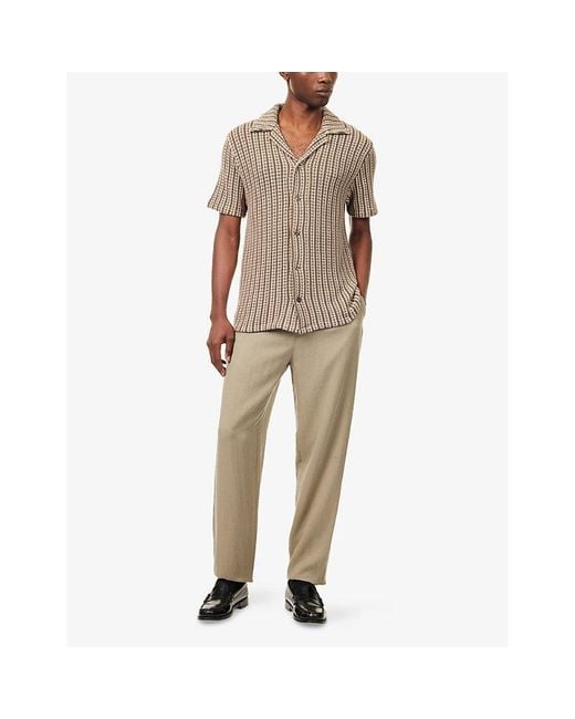 Raith Natural Salvador Camp-Collar Knit-Cotton Shirt for men