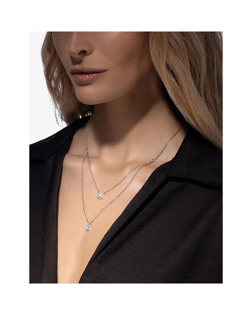 Messika Metallic My Twin Large 2-Row 18Ct- And 1.24Ct Diamond Necklace
