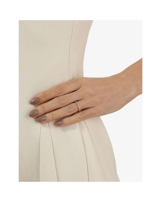 Monica Vinader White 18Ct- Diamond Eternity Ring