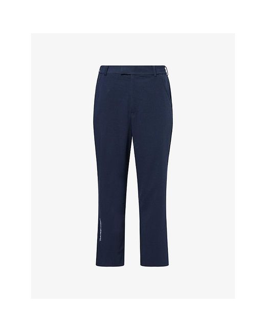Malbon Blue Magnolia Coolcore Woven Trousers for men