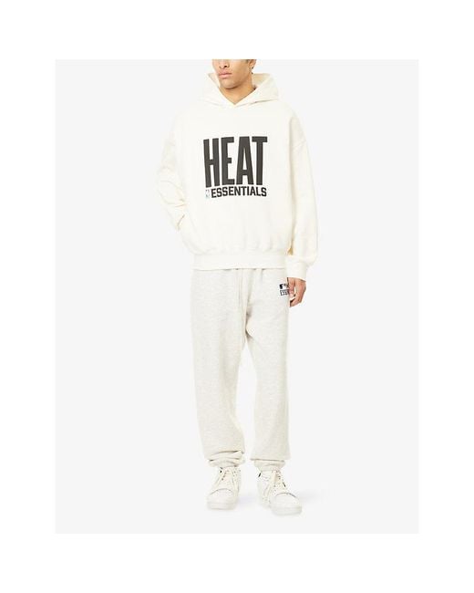 Fear Of God White Fog X Essentials X Nba Heat Miami Sports Cotton-Blend Hoodie for men