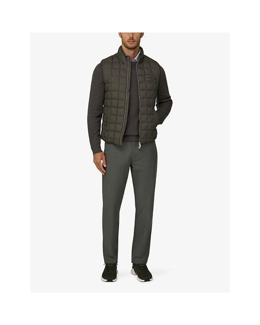 Boggi Gray Quilted Goose-Down Gilet for men