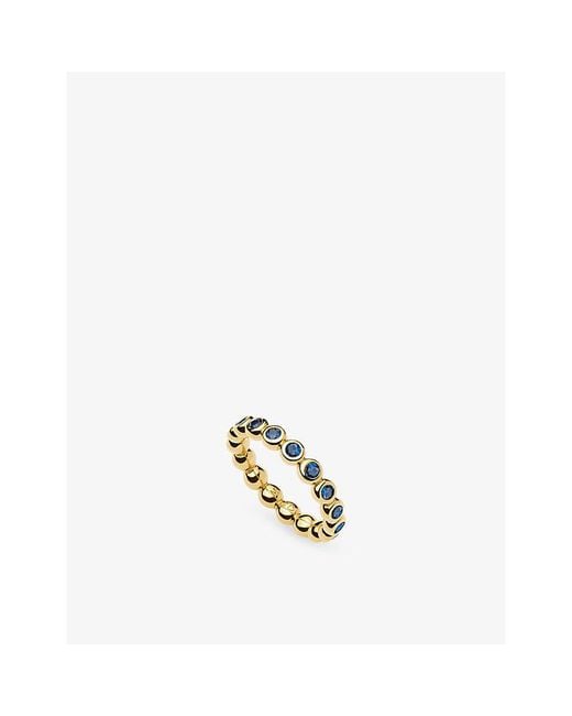 Missoma Metallic Tennis 18Ct Vermeil And Nano Crystal Eternity Stacking Ring