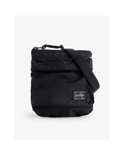 Porter-Yoshida and Co Black Force Shell Shoulder Bag for men