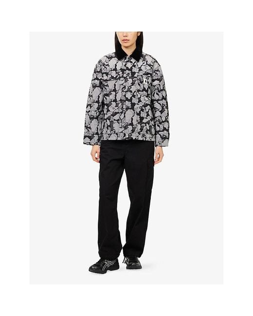 Carhartt Black Tapestry Chore Padded Shell Coat