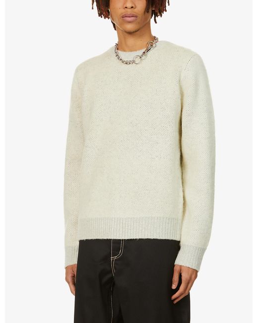 Stussy Natural Eight Ball Knitted Jumper for men