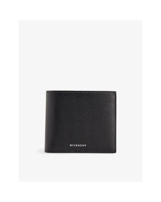 Givenchy Black Foiled-branding Leather Wallet for men