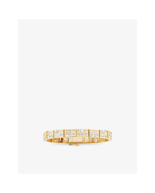 Apm Monaco Metallic Ice 18Ct- Plated Alloy And Cubic Zirconia Bracelet